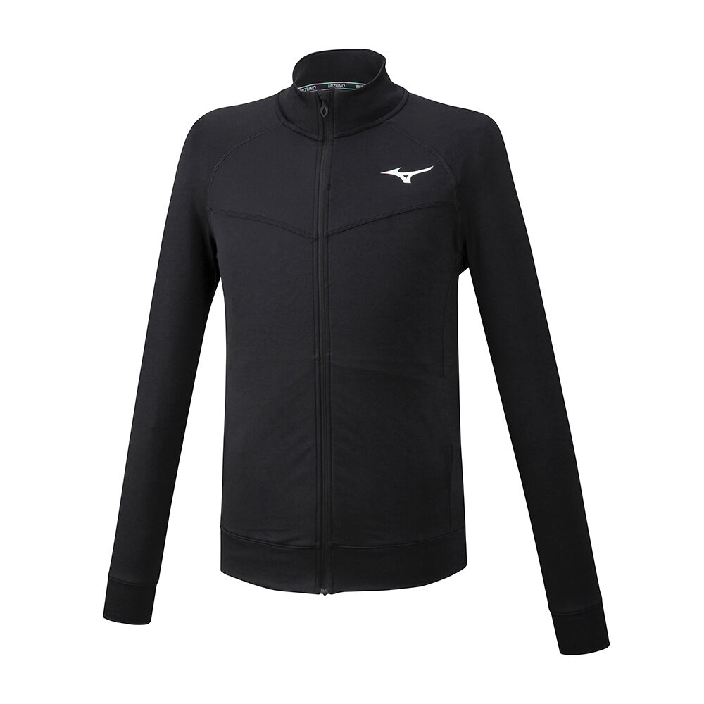 Chaqueta Mizuno Hombre Negras España RNEM-90276